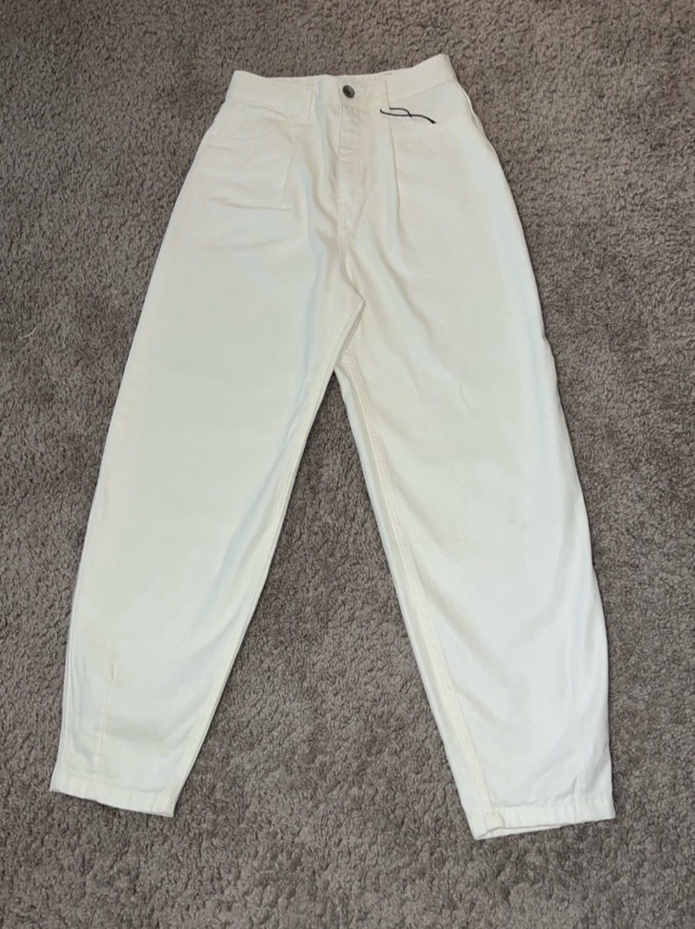 Zara High Rise Slouchy Barrel Jeans